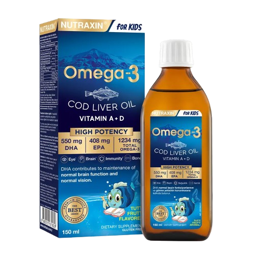 Купити Nutraxin Kids Омега-3 риб'ячий жир розчин 150 мл 39138 в